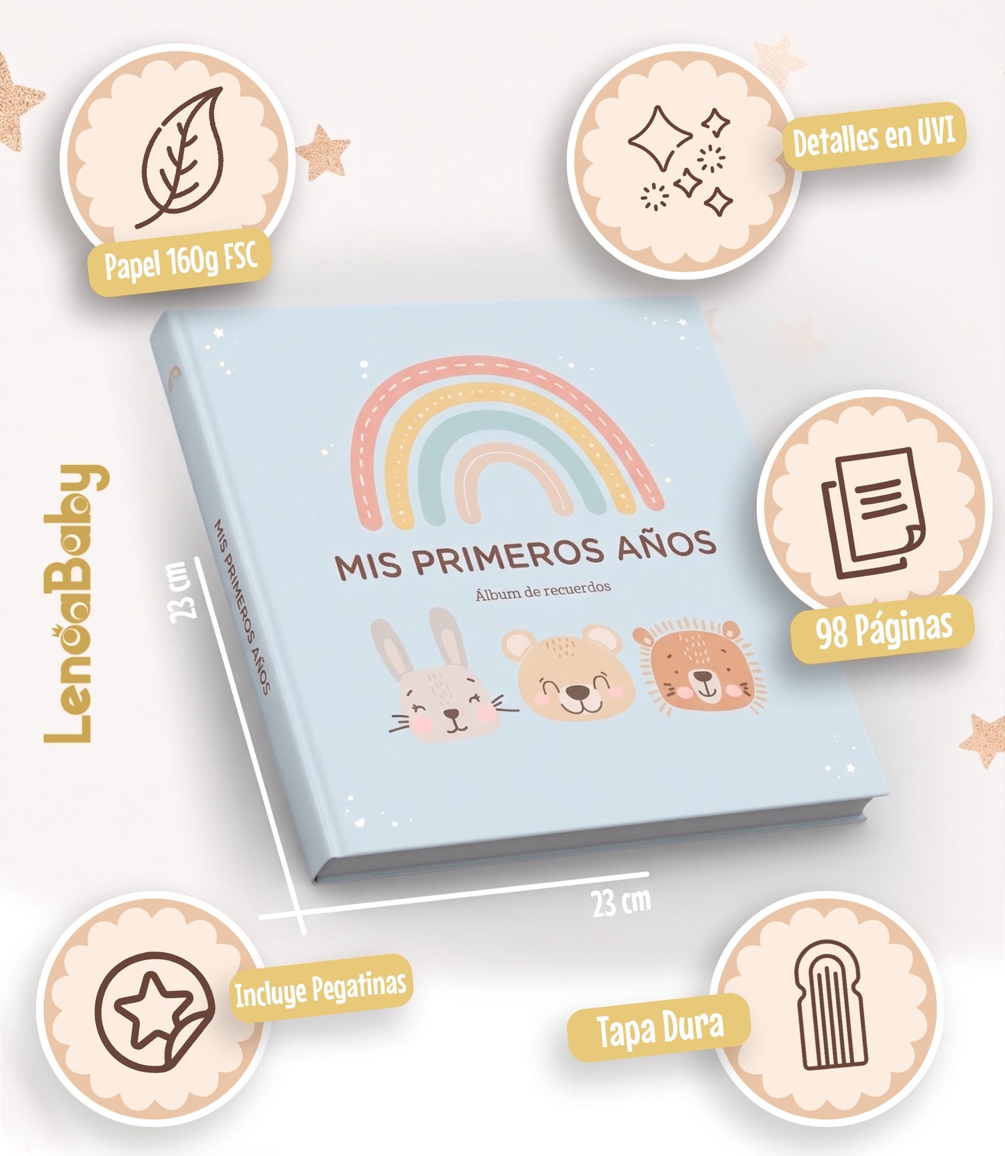 Álbum de recuerdos para bebé · Mis primeros 5 años